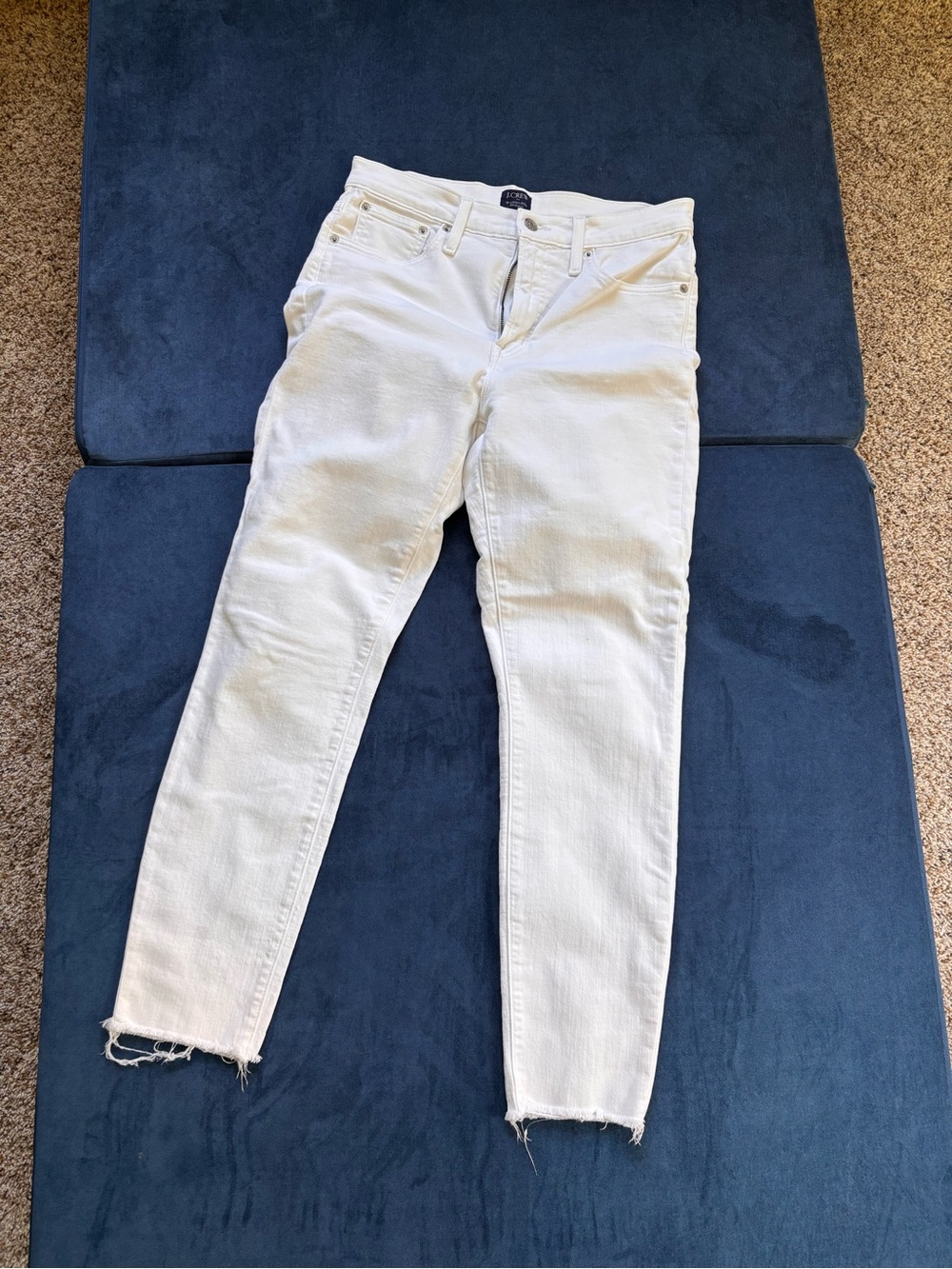 J. Crew - White High-Rise Skinny Jeans